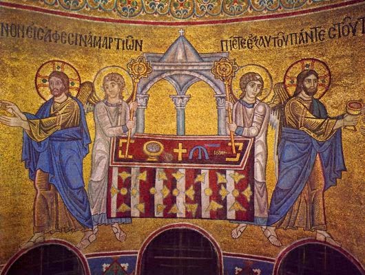 Comunion-de-los-apostoles_Mosaico-Santa-Sofia_Kiev_sigloXI