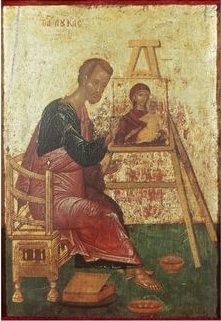 El-evangelista-Lucas-pinta-el-icono-de-la-Madre-de-Dios_Mikhail-Damaskin_sigloXVI