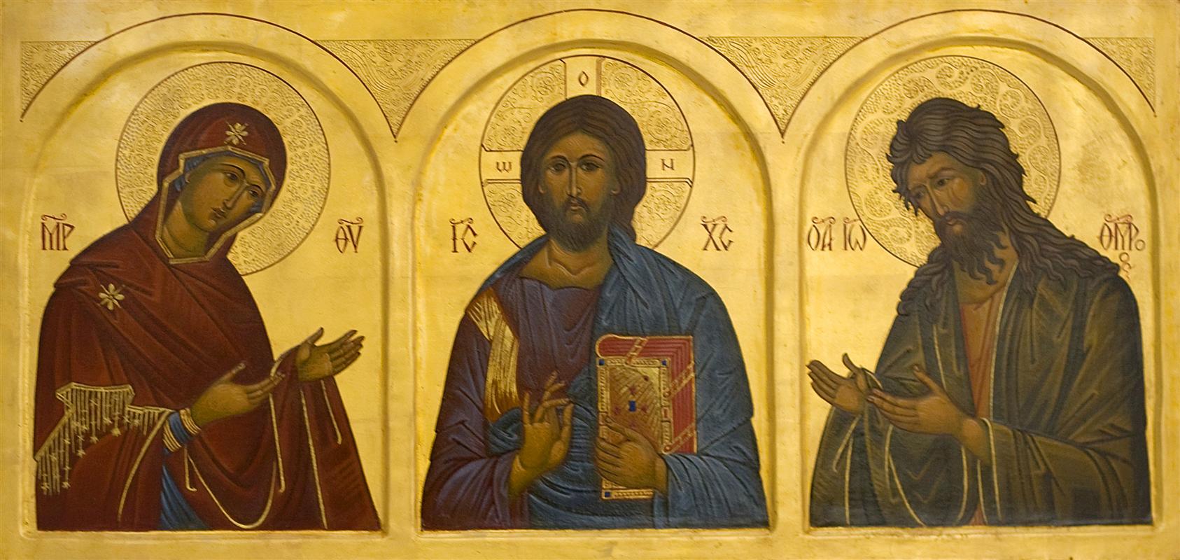 Святая 3 руках. Икона Спасителя Деисус. Иконы Христа Деисус. Деисусный чин иконы. Деисус икона Византия.