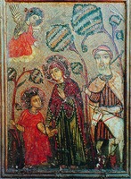 4.02.El regreso de la Sagrada familia icono Copto comienzo sigloXVIII