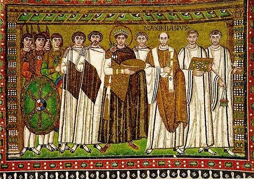 El-emperador-Justiniano-con-su-sequito_Mosaico-iglesia-de-San-Vitale-en-Ravena