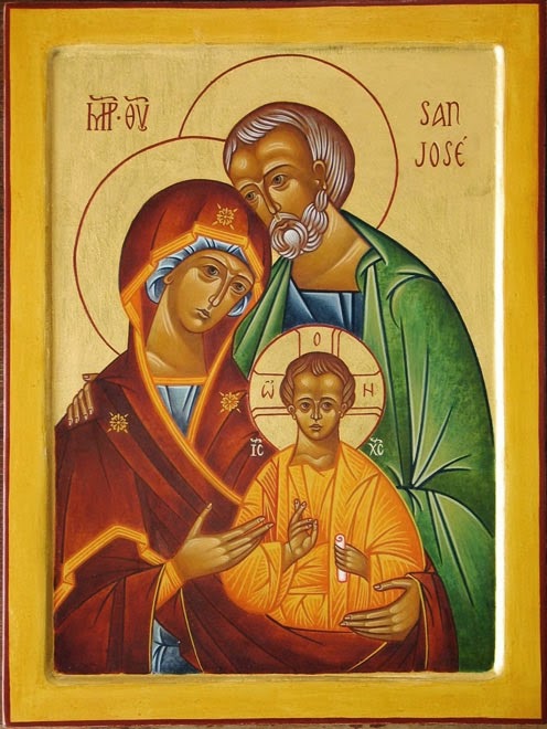 San José y la sagrada familia